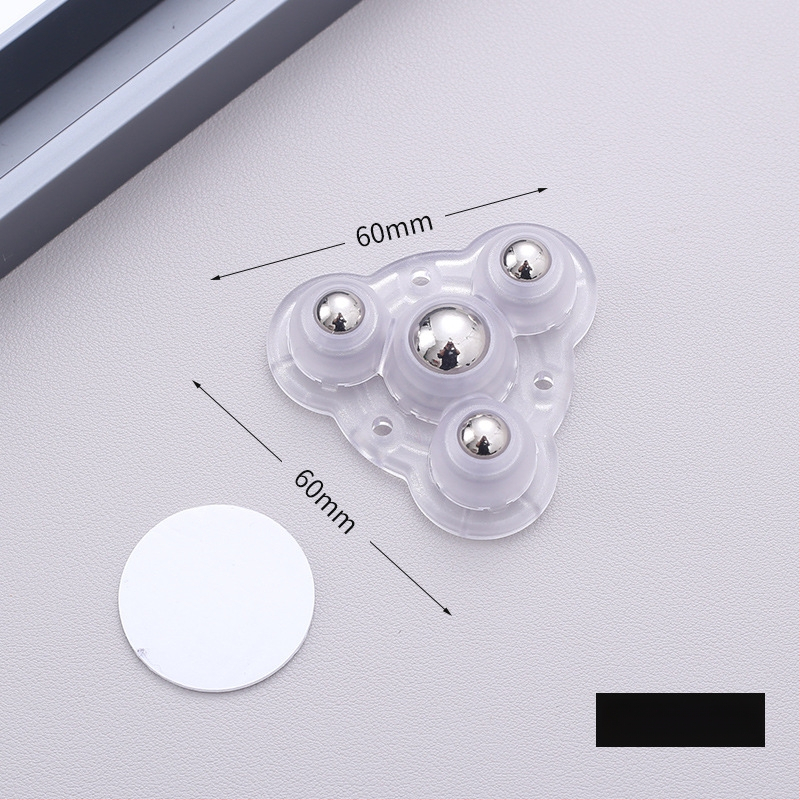 Самозалепващи въртящи колелца за мебели — без пробиване, 360° въртене, дебела основа