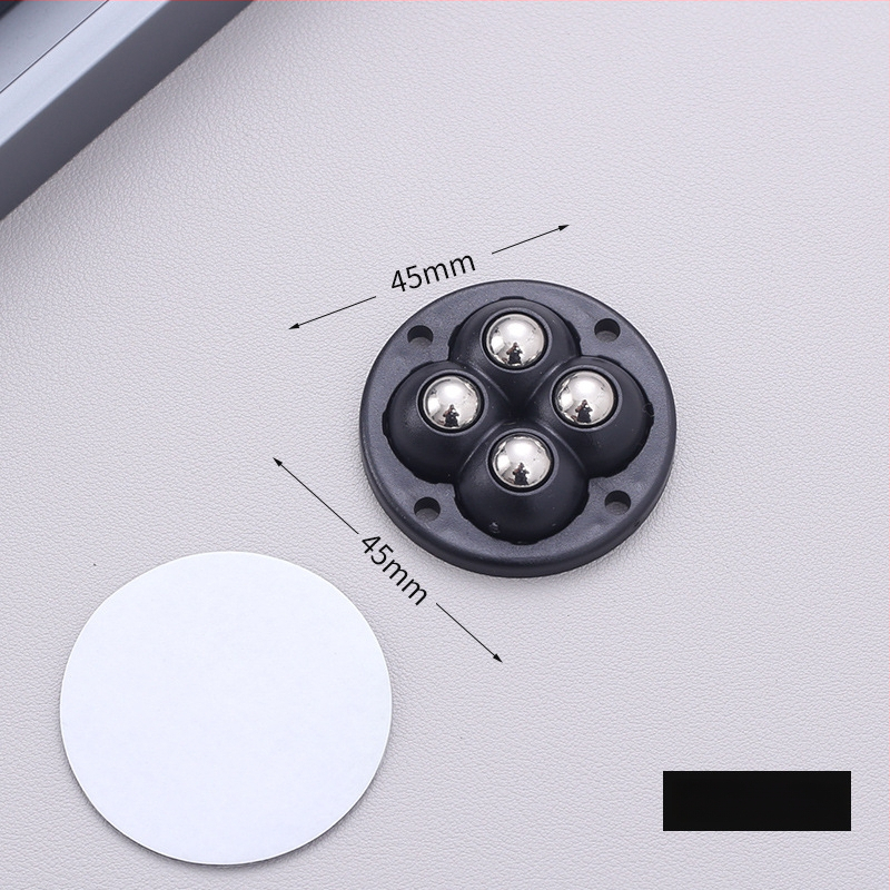 Самозалепващи въртящи колелца за мебели — без пробиване, 360° въртене, дебела основа