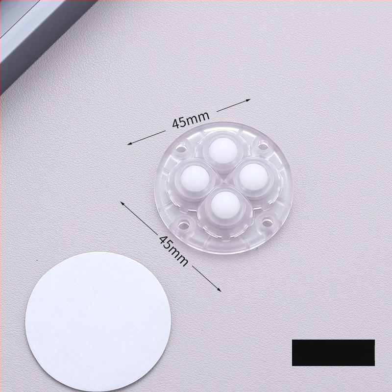 Самозалепващи въртящи колелца за мебели — без пробиване, 360° въртене, дебела основа