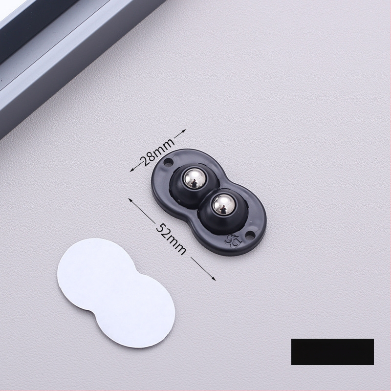 Самозалепващи въртящи колелца за мебели — без пробиване, 360° въртене, дебела основа