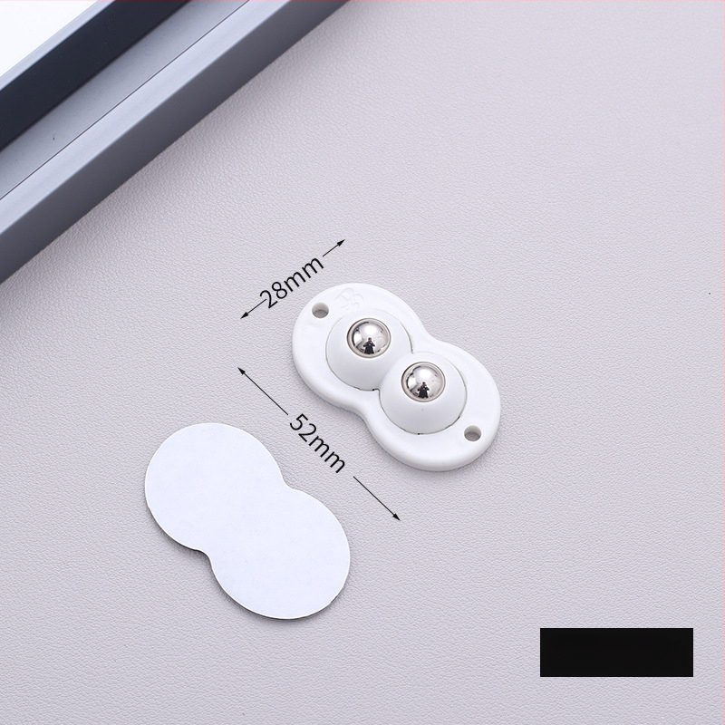 Самозалепващи въртящи колелца за мебели — без пробиване, 360° въртене, дебела основа