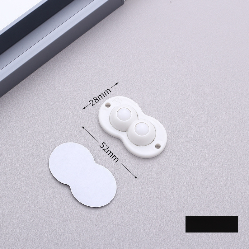 Самозалепващи въртящи колелца за мебели — без пробиване, 360° въртене, дебела основа