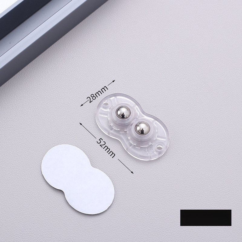 Самозалепващи въртящи колелца за мебели — без пробиване, 360° въртене, дебела основа