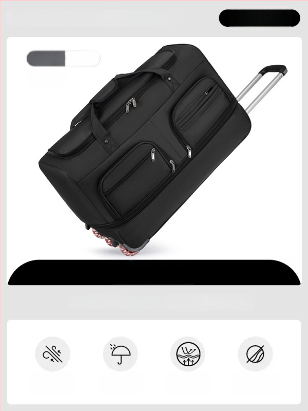 Kokkupandav nailon Reisikott, laiendatav mahutavus 20-35 L, unisex disain, polüestri vooder