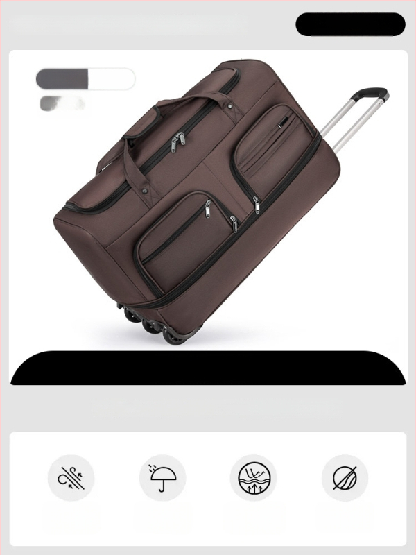 Kokkupandav nailon Reisikott, laiendatav mahutavus 20-35 L, unisex disain, polüestri vooder