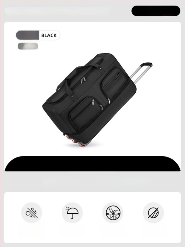 Kokkupandav nailon Reisikott, laiendatav mahutavus 20-35 L, unisex disain, polüestri vooder