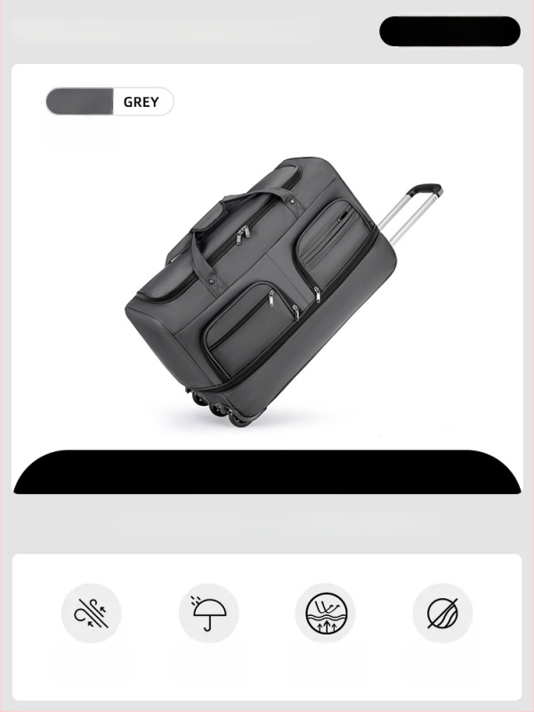 Kokkupandav nailon Reisikott, laiendatav mahutavus 20-35 L, unisex disain, polüestri vooder