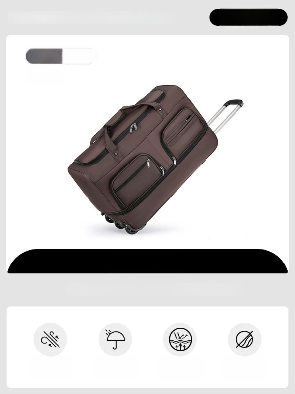 Kokkupandav nailon Reisikott, laiendatav mahutavus 20-35 L, unisex disain, polüestri vooder