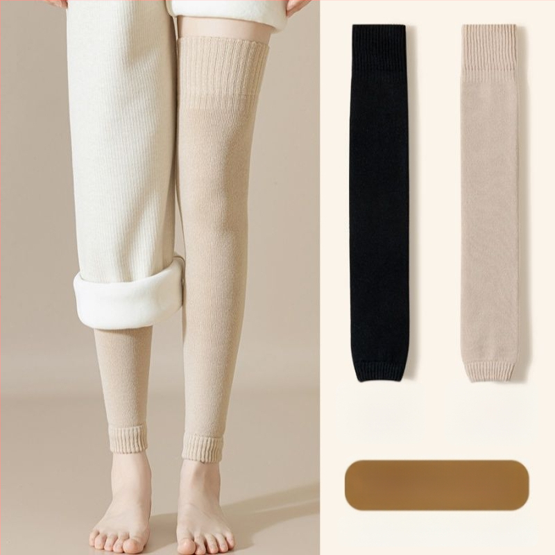 Gyapjú térdvédős zokni, térd fölötti vastag téli zoknik, gyermekeknek, súlyemeléshez