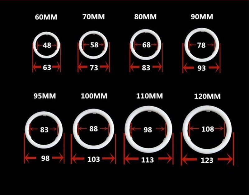 LED Angel Eyes COB halo žiedas su posūkio signalu, 9-36V, 1.5A, 10W, 3000 lm, 30000 h