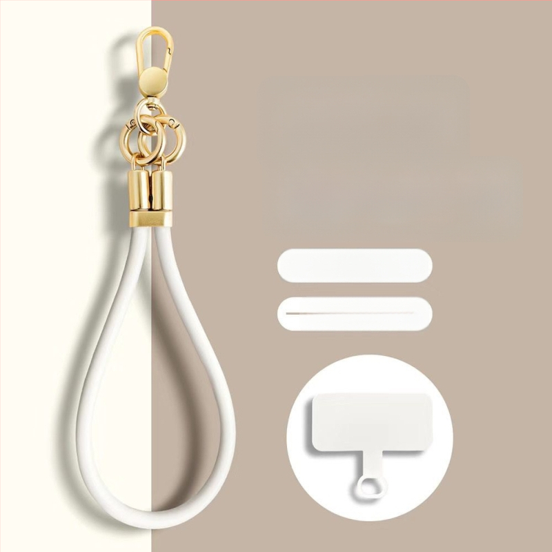 Skysto silikono telefono pakabukas su reguliuojamu užsegimu — anti-pardavimo funkcija, kūrybingas geometrinis dizainas, prekė Yikaden