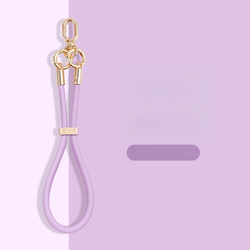 Skysto silikono telefono pakabukas su reguliuojamu užsegimu — anti-pardavimo funkcija, kūrybingas geometrinis dizainas, prekė Yikaden