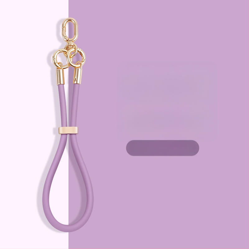 Skysto silikono telefono pakabukas su reguliuojamu užsegimu — anti-pardavimo funkcija, kūrybingas geometrinis dizainas, prekė Yikaden