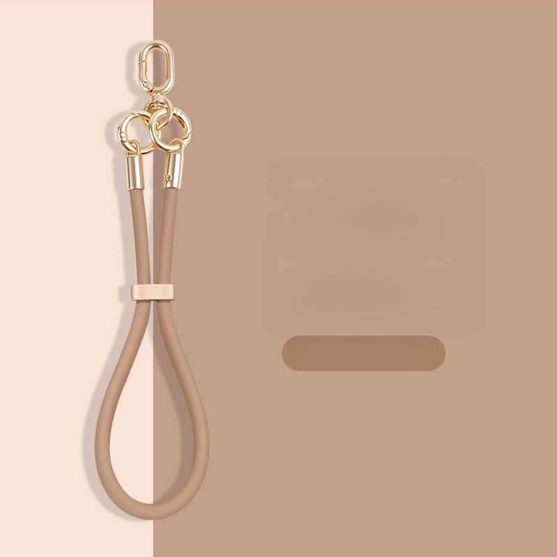 Skysto silikono telefono pakabukas su reguliuojamu užsegimu — anti-pardavimo funkcija, kūrybingas geometrinis dizainas, prekė Yikaden