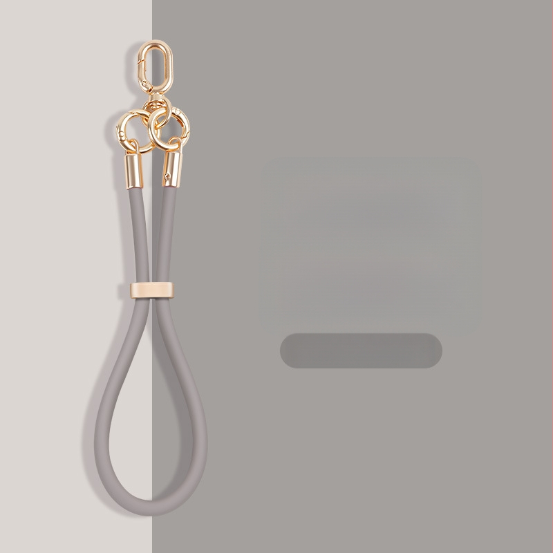 Skysto silikono telefono pakabukas su reguliuojamu užsegimu — anti-pardavimo funkcija, kūrybingas geometrinis dizainas, prekė Yikaden