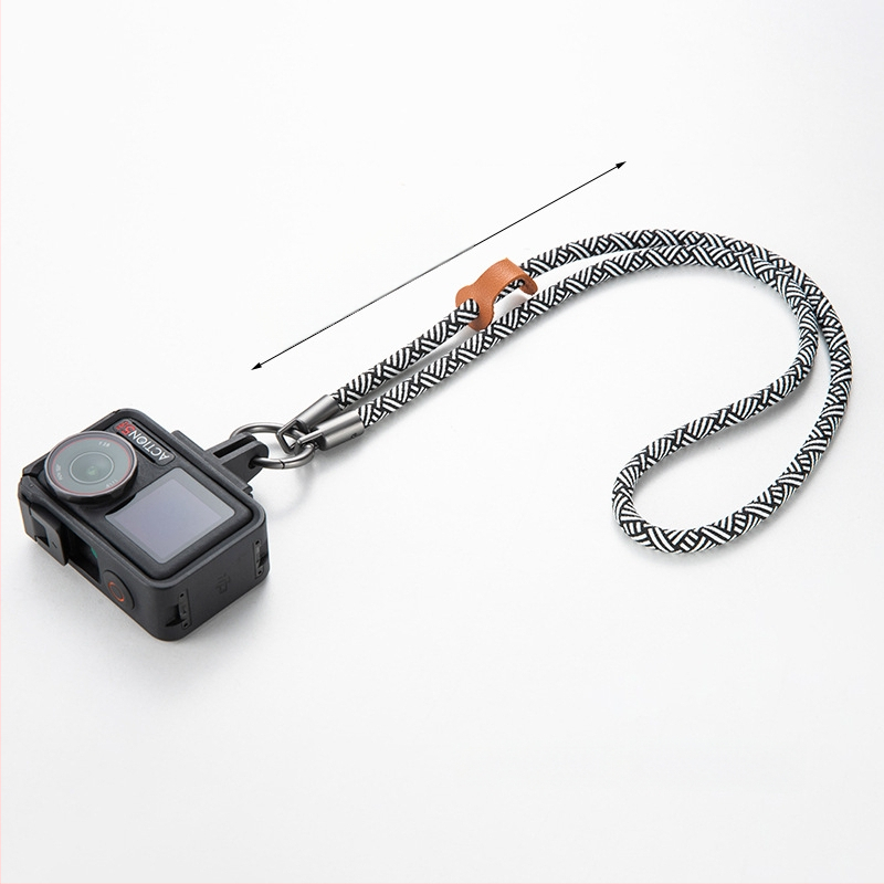 Action kamera kaklo lynas DJI Action 5 Pro, anti-nuostolio dizainas, poliesterio virvė, metalo sagtis, logotipo spausdinimas įmanomas