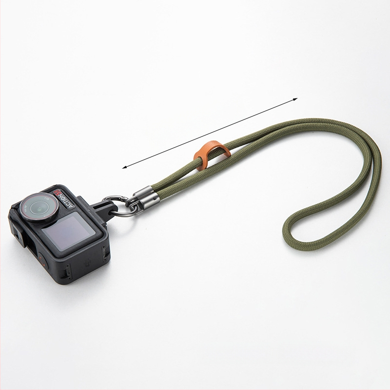 Action kamera kaklo lynas DJI Action 5 Pro, anti-nuostolio dizainas, poliesterio virvė, metalo sagtis, logotipo spausdinimas įmanomas
