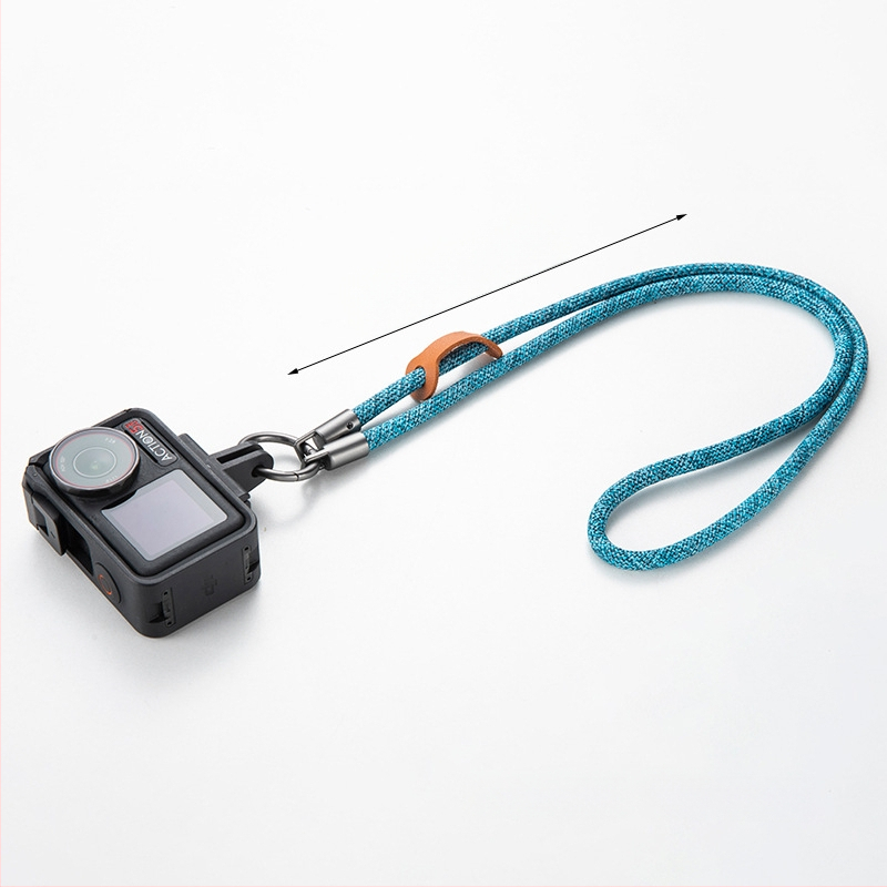 Action kamera kaklo lynas DJI Action 5 Pro, anti-nuostolio dizainas, poliesterio virvė, metalo sagtis, logotipo spausdinimas įmanomas