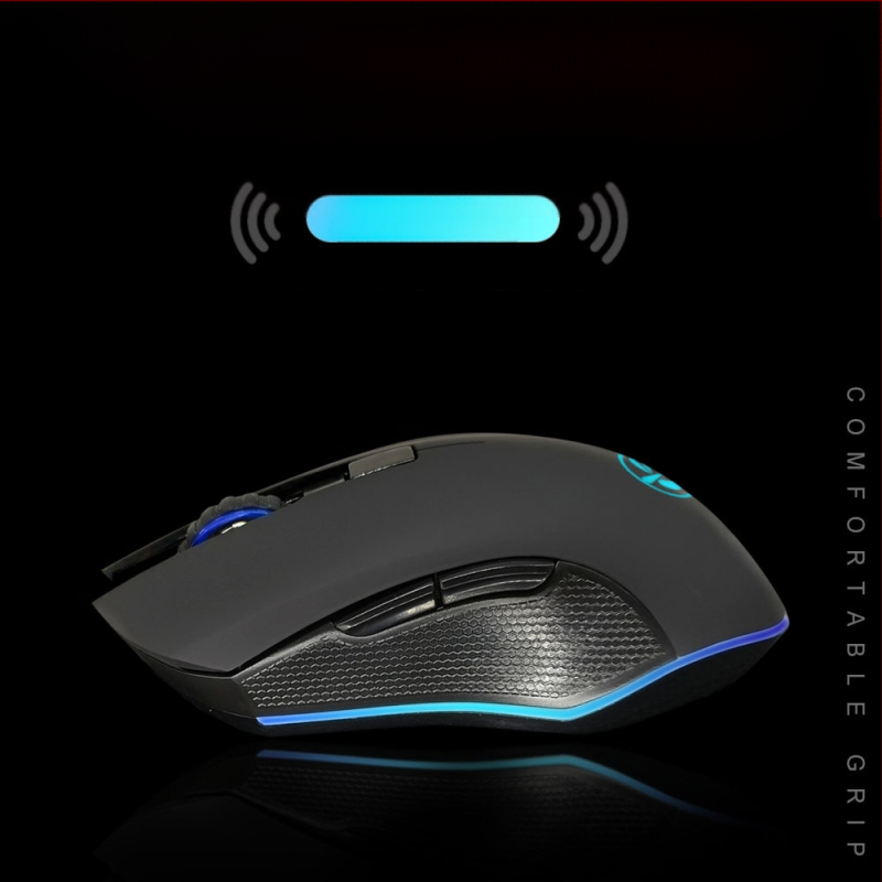 M6 ασύρματο ποντίκι Bluetooth 5.2 με διπλό τρόπο σύνδεσης 2.4G/Bluetooth, φόρτιση USB-C, 2400dpi, 6 κουμπιά, εργονομικός σχεδιασμός