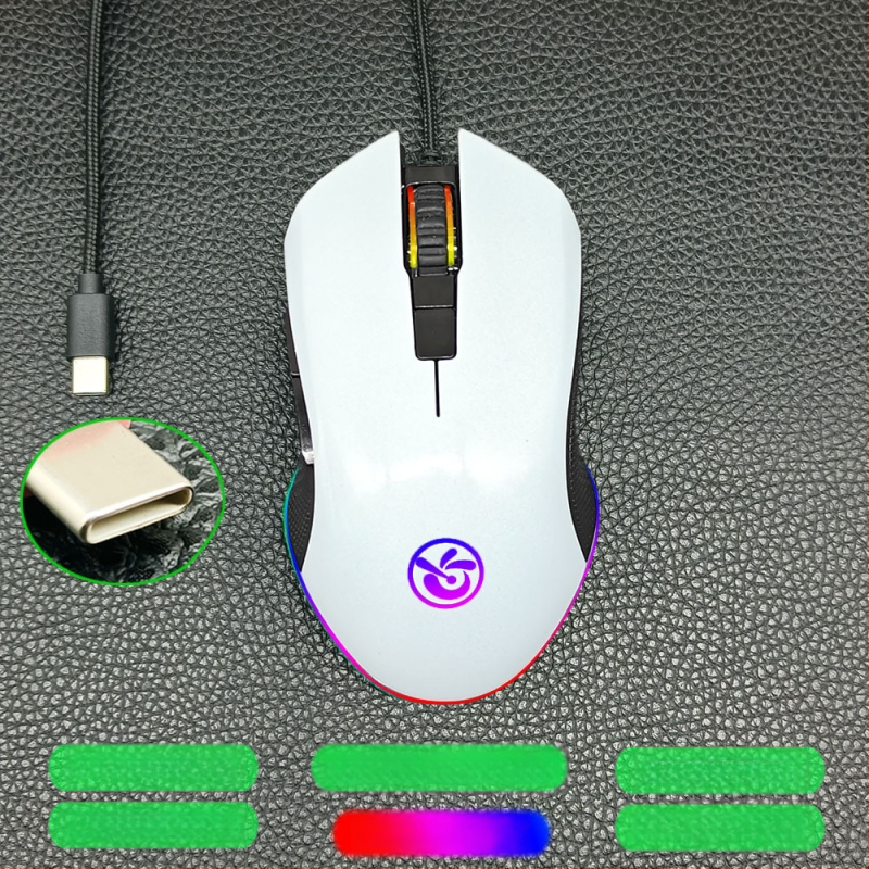 M6 ασύρματο ποντίκι Bluetooth 5.2 με διπλό τρόπο σύνδεσης 2.4G/Bluetooth, φόρτιση USB-C, 2400dpi, 6 κουμπιά, εργονομικός σχεδιασμός