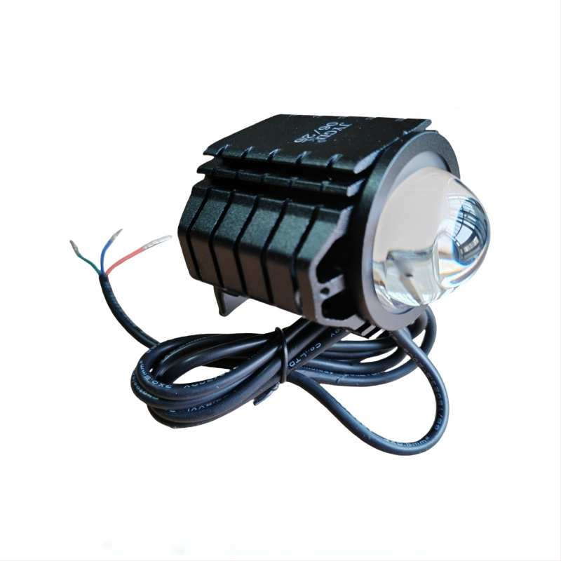 LED предна светлина за сгъваем велосипед, алуминиева сплав, 12W, 36-80V, модел YTDD