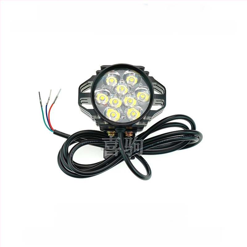 LED предна светлина за сгъваем велосипед, алуминиева сплав, 12W, 36-80V, модел YTDD