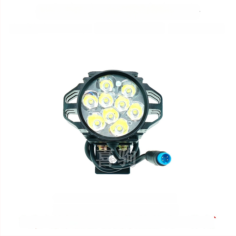 LED предна светлина за сгъваем велосипед, алуминиева сплав, 12W, 36-80V, модел YTDD