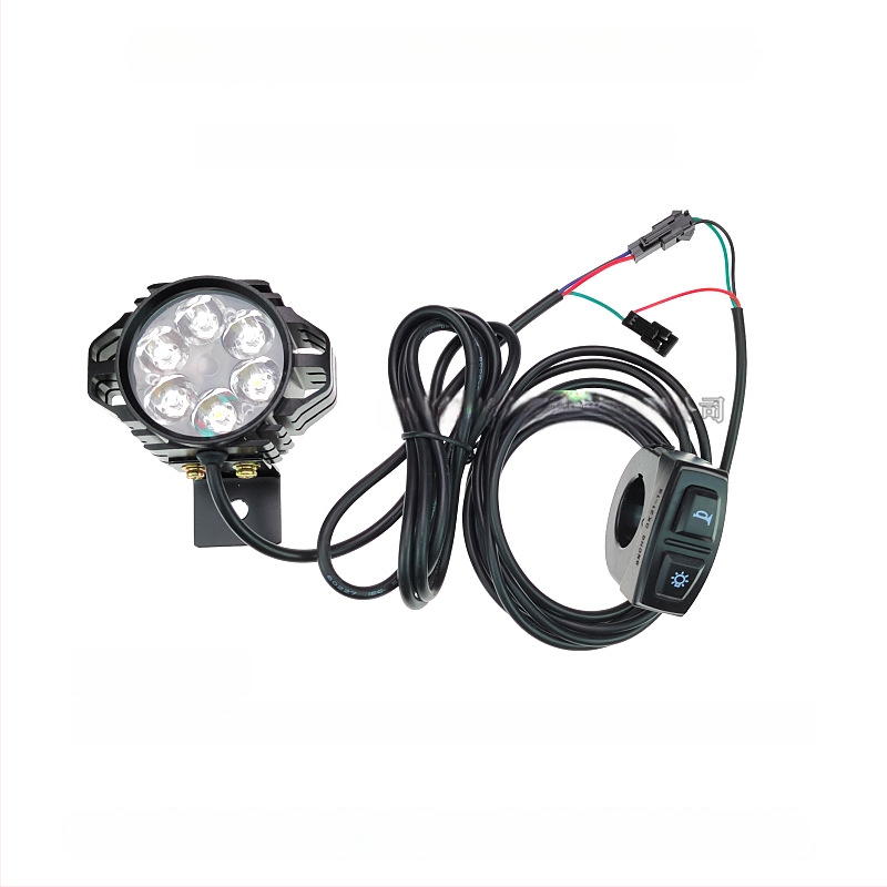 LED предна светлина за сгъваем велосипед, алуминиева сплав, 12W, 36-80V, модел YTDD