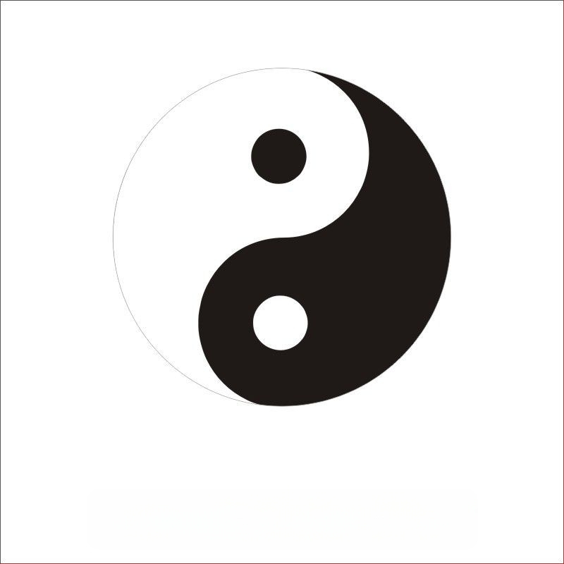 Autocolant autoadeziv pentru telefon cu motiv Tai Chi opt diagrame, artă taoistă Feng Shui; hârtie acoperită; personalizare disponibilă