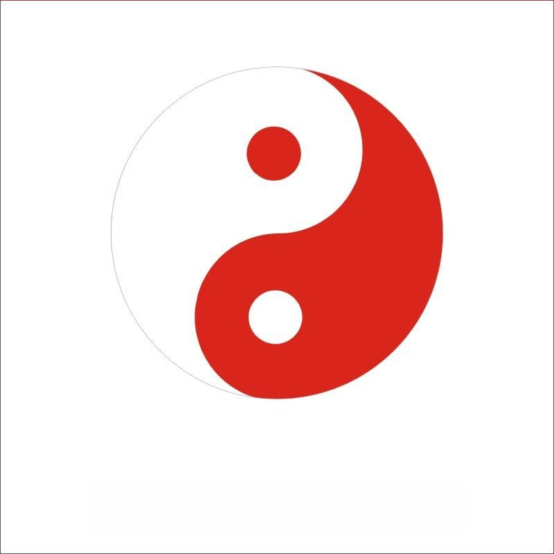 Autocolant autoadeziv pentru telefon cu motiv Tai Chi opt diagrame, artă taoistă Feng Shui; hârtie acoperită; personalizare disponibilă