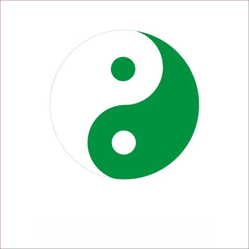 Autocolant autoadeziv pentru telefon cu motiv Tai Chi opt diagrame, artă taoistă Feng Shui; hârtie acoperită; personalizare disponibilă