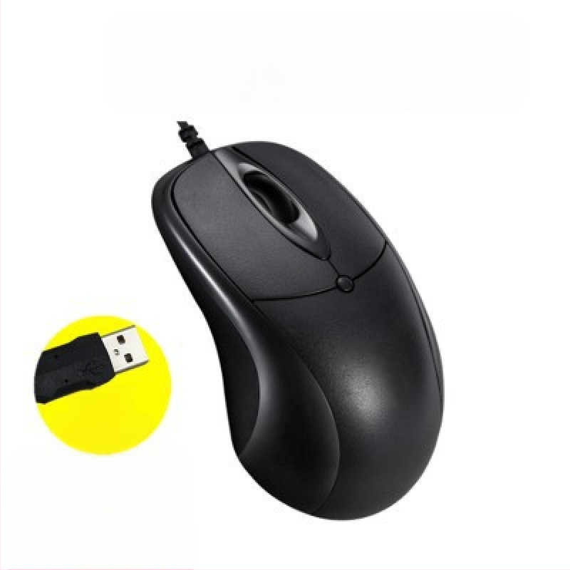 USB ενσύρματο ποντίκι υπολογιστή με μακρύ καλώδιο, μήκη 2m/3m/5m, 3 κουμπιά, φωτοηλεκτρικός αισθητήρας, κατάλληλο για επιτραπέζιο υπολογιστή/οθόνη TV