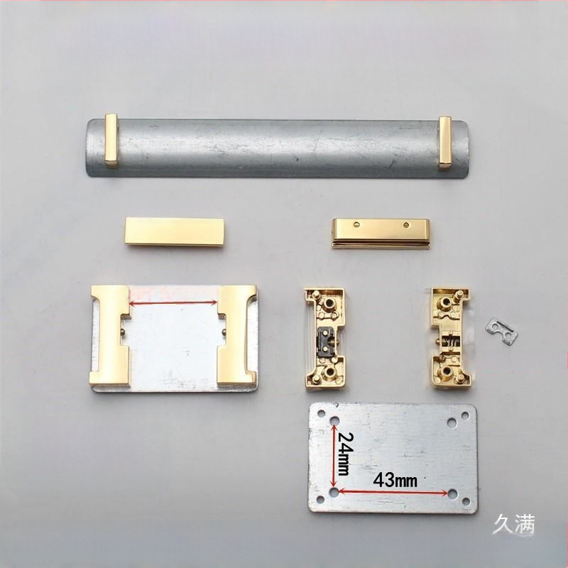 Metalna kopča-klips za torbe s I- i H-oblikom i oprugom – hardver za DIY torbe