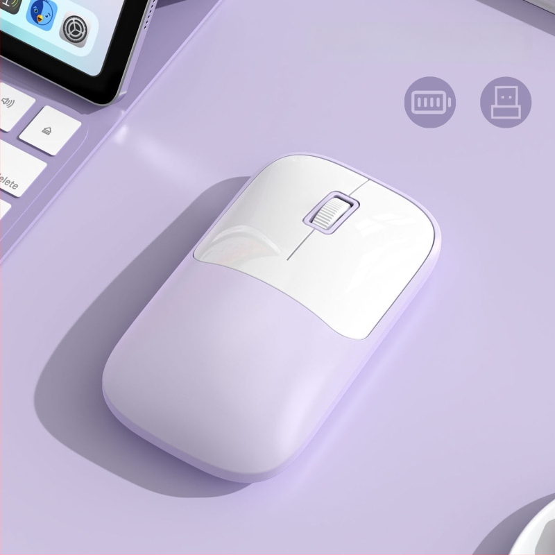 Ασύρματο ποντίκι για υπολογιστή με 2.4G+Bluetooth συνδεσιμότητα, 1600 DPI, USB διεπαφή, εργονομικός σχεδιασμός, εμβέλεια 10 μ