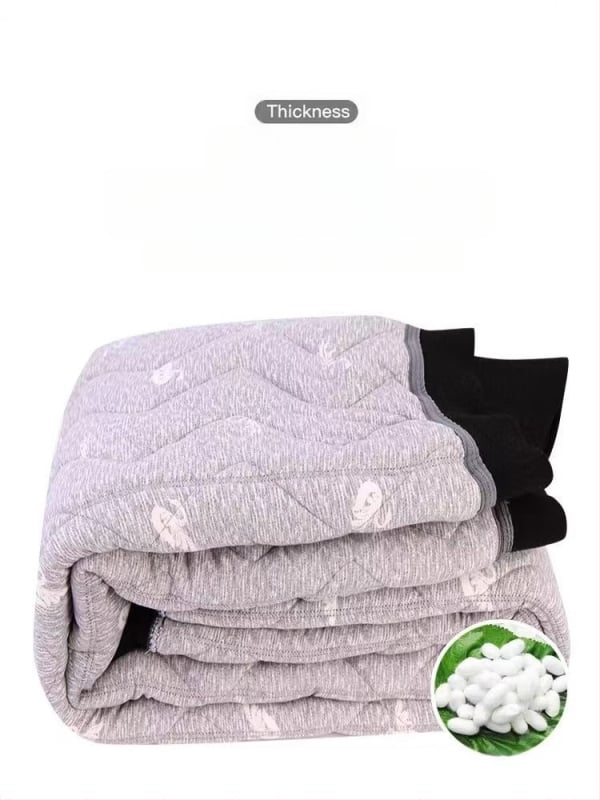 Мъжки панталони с висока талия, пълнеж от копринено-памучна смес, свободна кройка, памучно-смесена материя, за зима