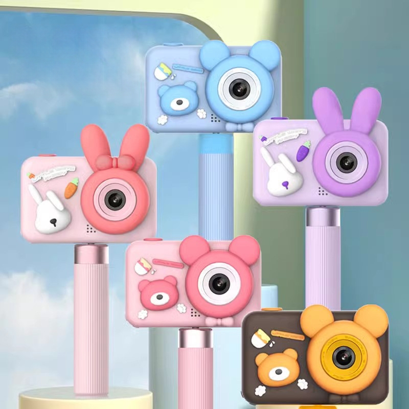 D32 Gyerekeknek szóló digitális kamera kettős HD objektívvel, 2,0 hüvelykes LCD, TF-kártya támogatás, ABS ház, akár 2 óra üzemidő