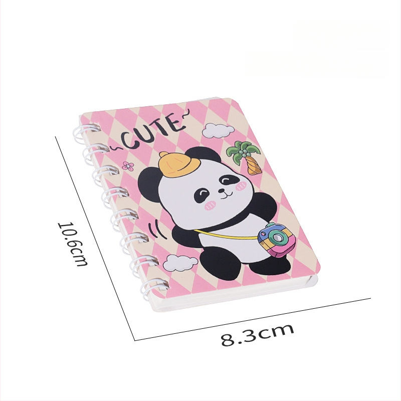 Panda σπειροτετράδιο, μοντέλο A7, 120 σελίδες, χαρτί 44 g, μάρκα Ieno, σειρά Panda