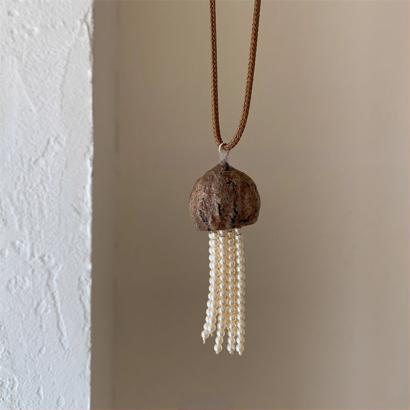 Дълго колие от цинкова сплав за жени, зодиакален знак, корейски стил, есенно издание 2025