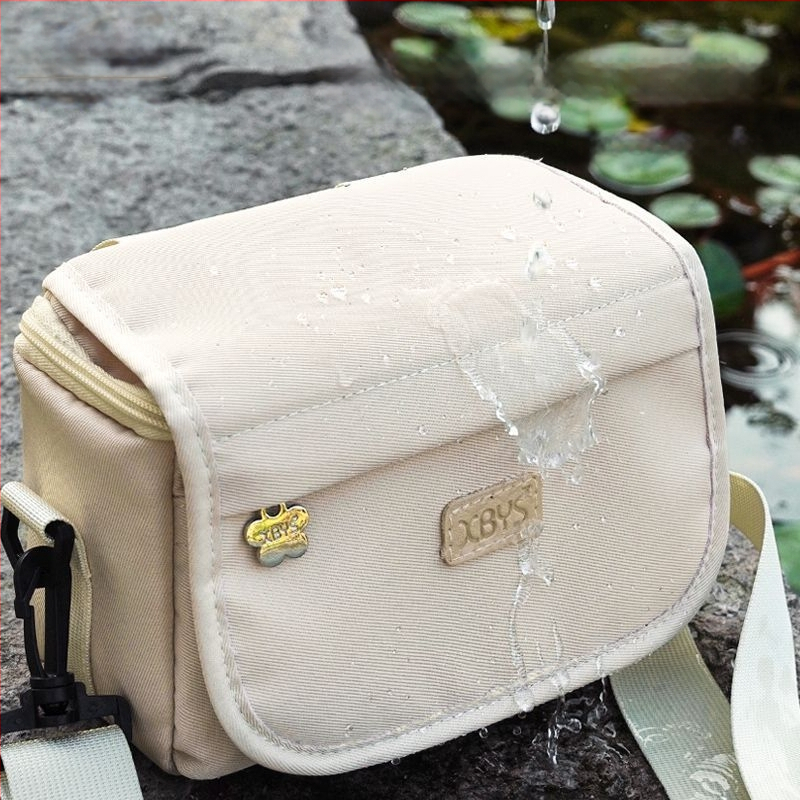 PU bőrű kameratáska tükör nélküli kamerákhoz, vállon átvethető, kézitáska stílus, otthoni tárolás, 2025 tavasz megjelenés