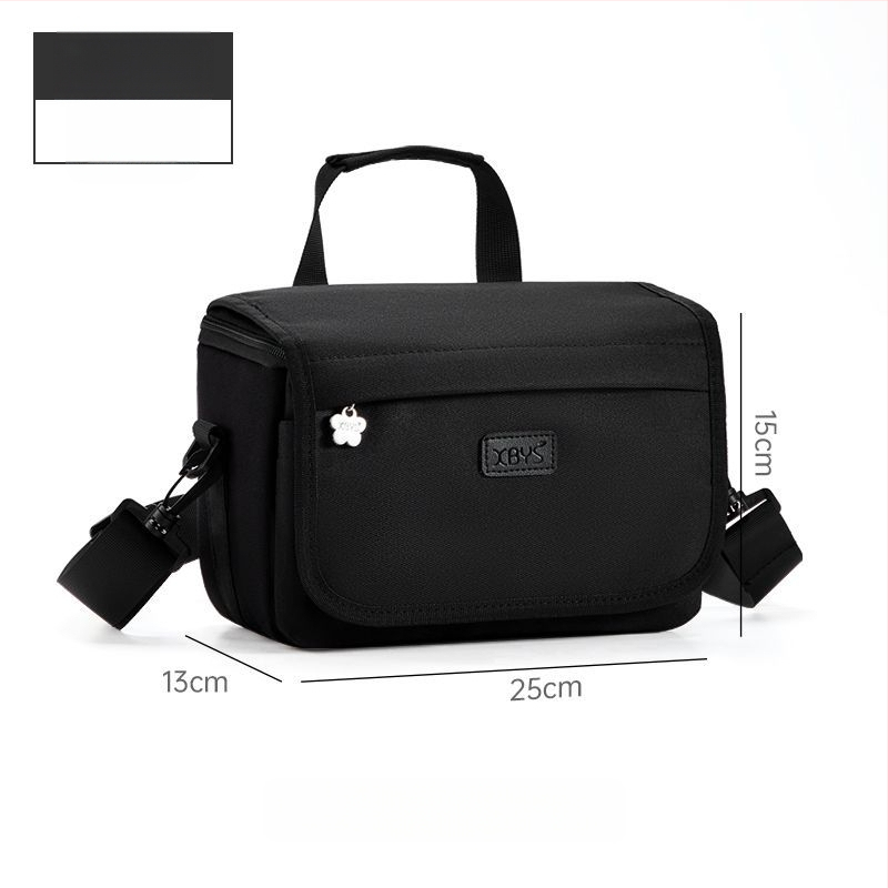 PU bőrű kameratáska tükör nélküli kamerákhoz, vállon átvethető, kézitáska stílus, otthoni tárolás, 2025 tavasz megjelenés