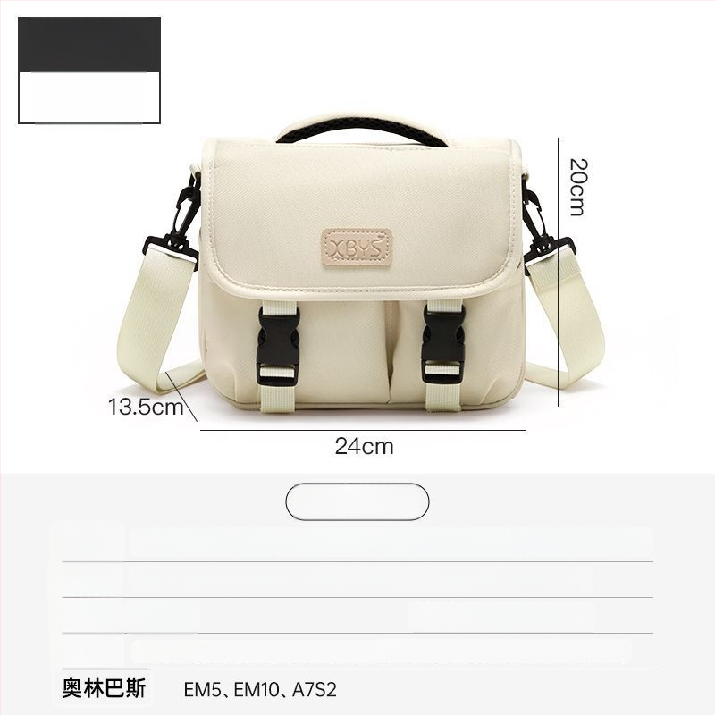 PU bőrű kameratáska tükör nélküli kamerákhoz, vállon átvethető, kézitáska stílus, otthoni tárolás, 2025 tavasz megjelenés