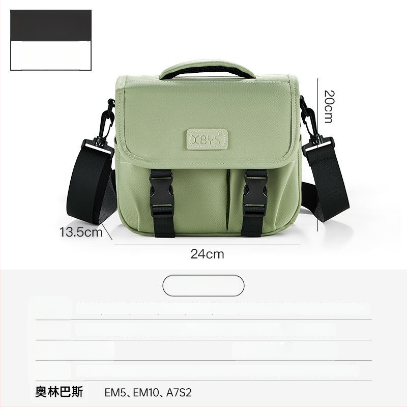 PU bőrű kameratáska tükör nélküli kamerákhoz, vállon átvethető, kézitáska stílus, otthoni tárolás, 2025 tavasz megjelenés