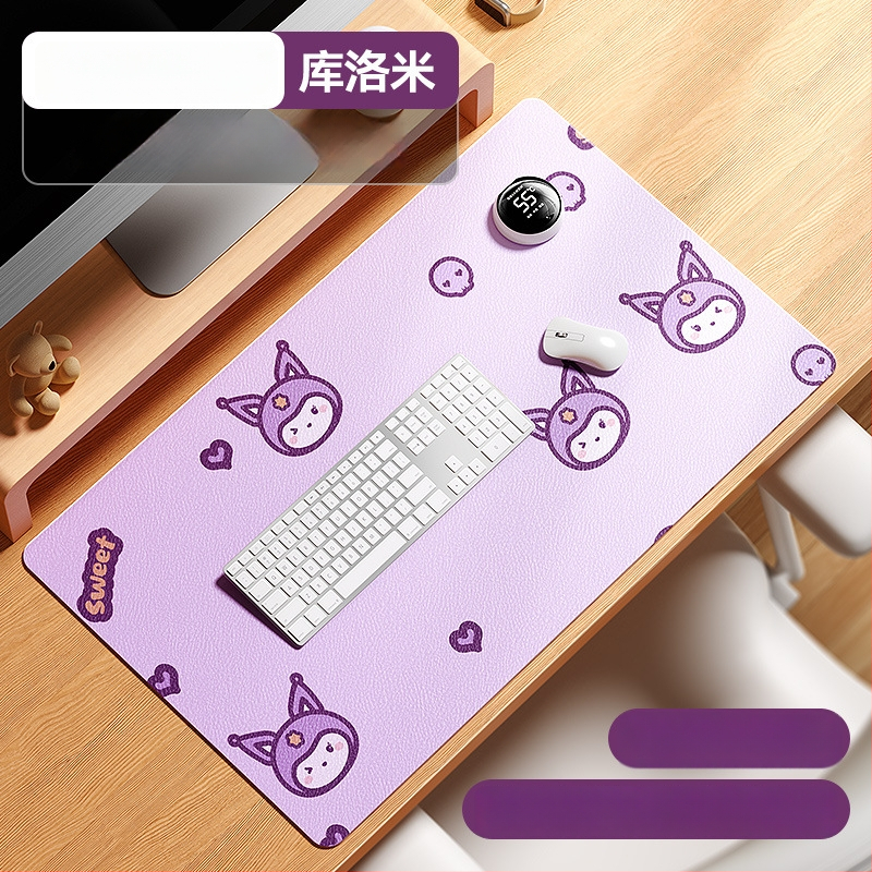 Десктоп нагряваща подложка с интелигентен цифров дисплей, водоустойчива, регулируема температура, 220V захранване през щепсел, 85W