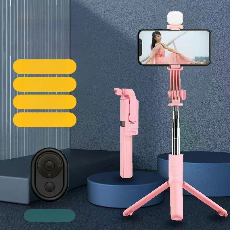 Kinyújtható selfie pálca tripod okostelefonokhoz, rozsdamentes acélból, univerzális kompatibilitás élő közvetítéshez