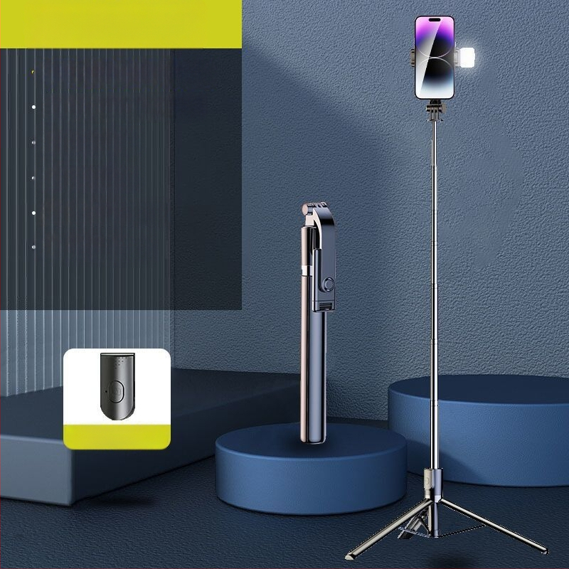 Kinyújtható selfie pálca tripod okostelefonokhoz, rozsdamentes acélból, univerzális kompatibilitás élő közvetítéshez