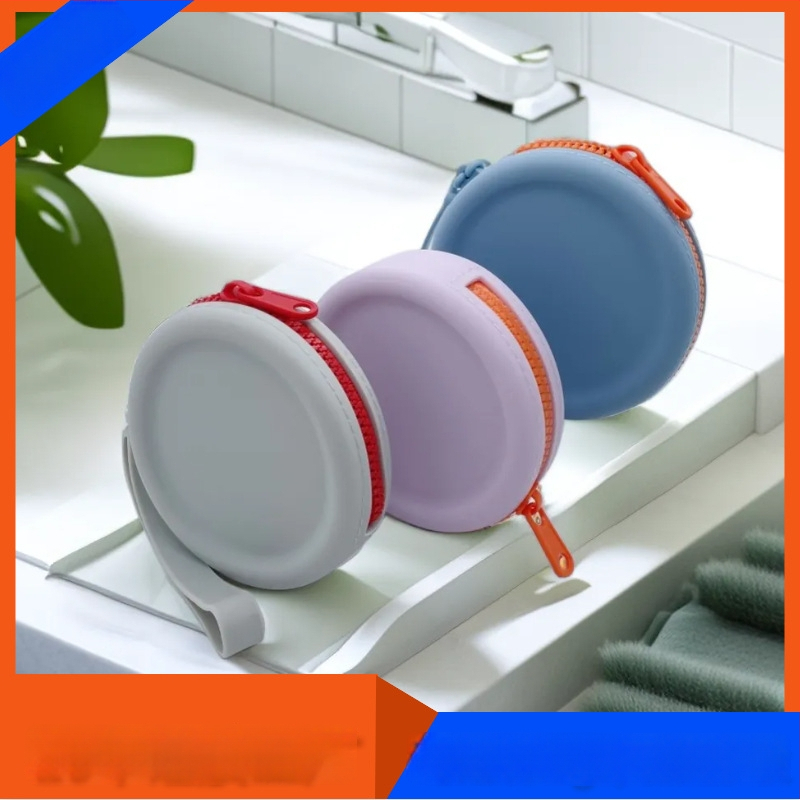 Portofel din silicon pentru monede, formă rotundă, model A1, fără căptușeală, pentru uz zilnic