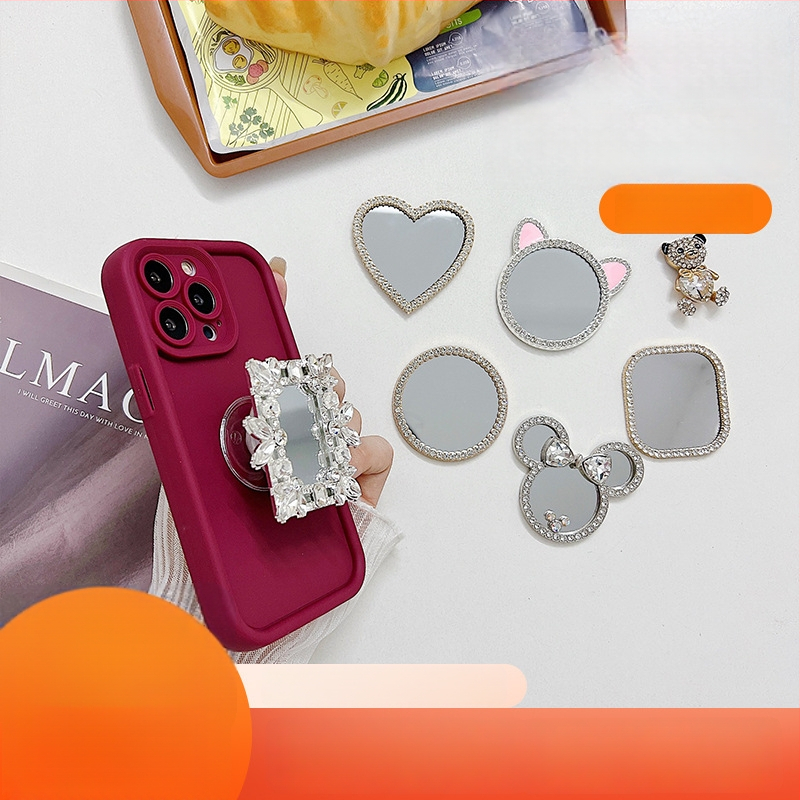 Cinko lydinio veidrodinis telefono laikiklis, daugiafunkcinis, pritaikomas