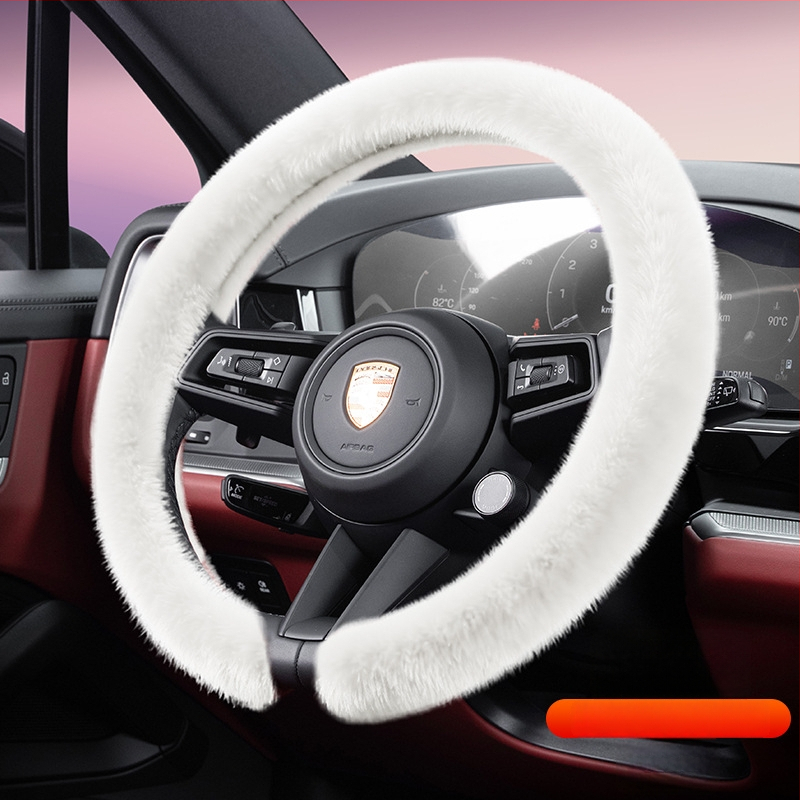 Husă de volan din velur, Cool Car Jun, potrivită pentru toate anotimpurile, compatibilă cu majoritatea volanelor, instalare universală