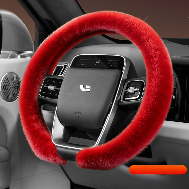 Husă de volan din velur, Cool Car Jun, potrivită pentru toate anotimpurile, compatibilă cu majoritatea volanelor, instalare universală
