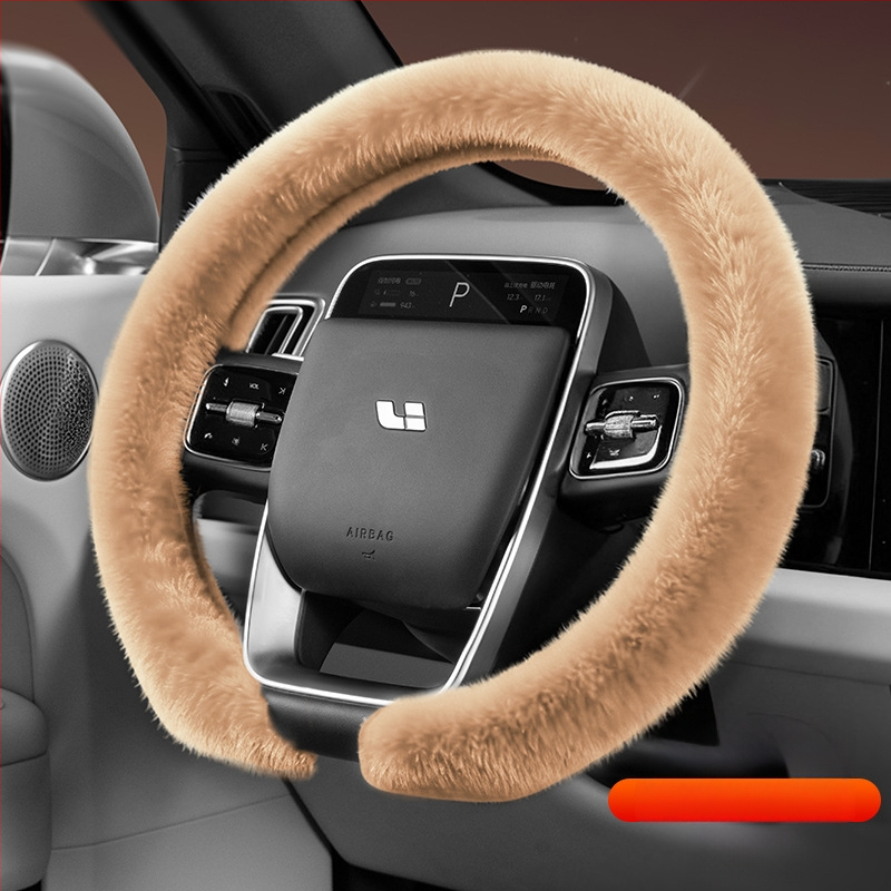 Husă de volan din velur, Cool Car Jun, potrivită pentru toate anotimpurile, compatibilă cu majoritatea volanelor, instalare universală